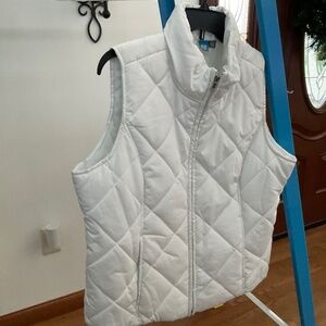 Quilted Vest, Women’s white size L
